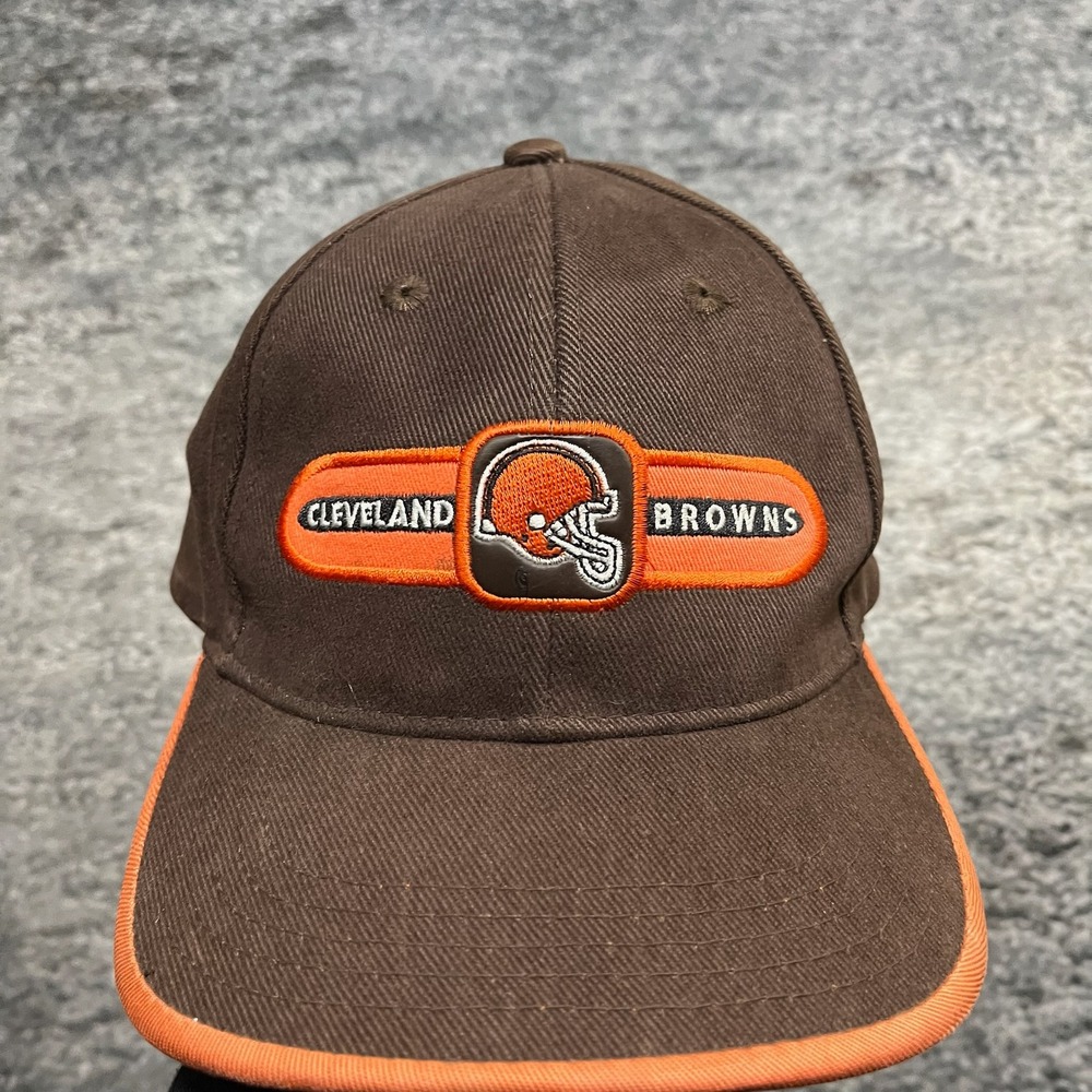 Vintage Cleveland Browns Hat NFL Brown Orange Embroidered Adjustable Strap